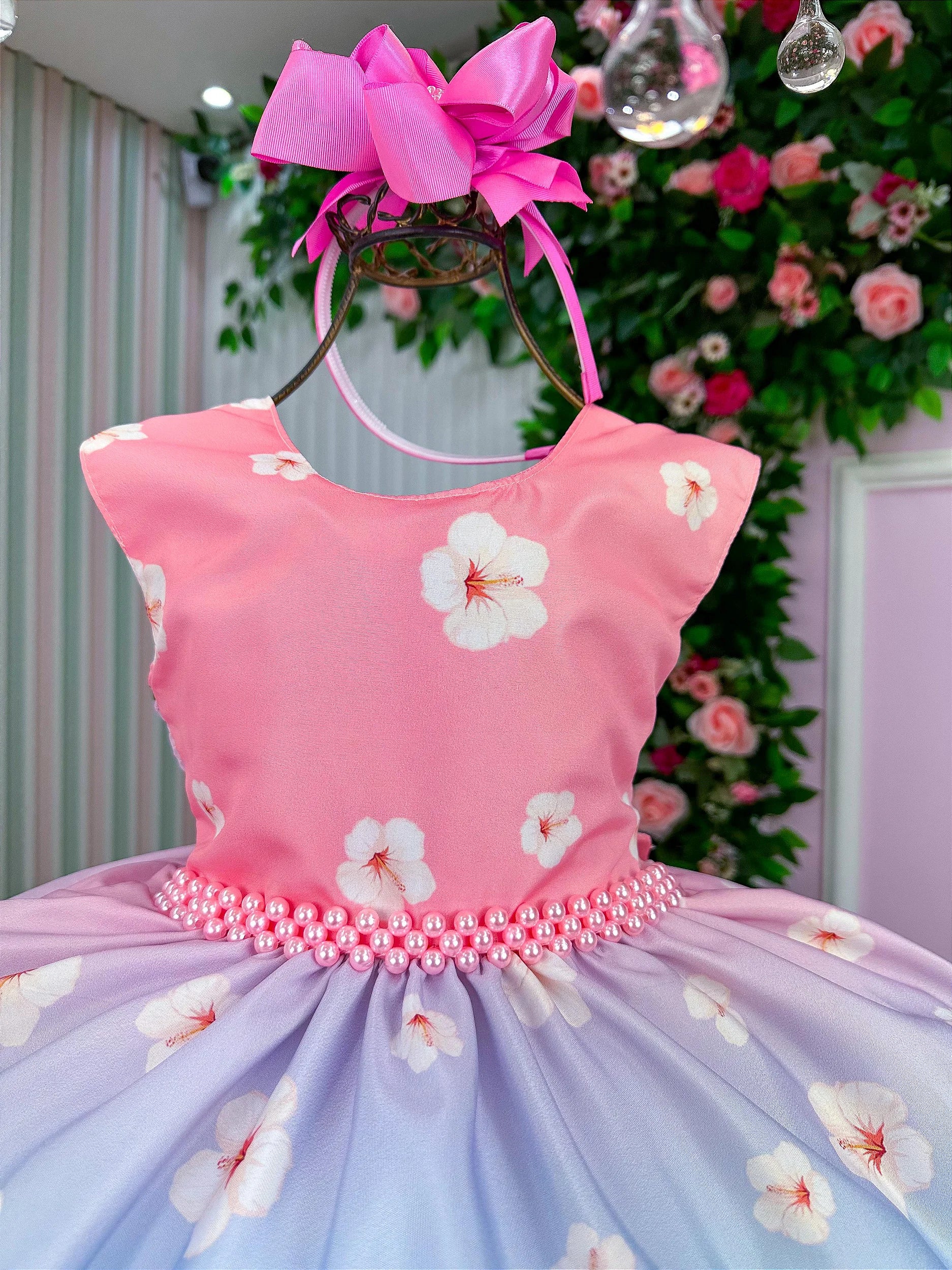 Vestido Tematicos Ysa Kids Lilo e Stitch Glamim