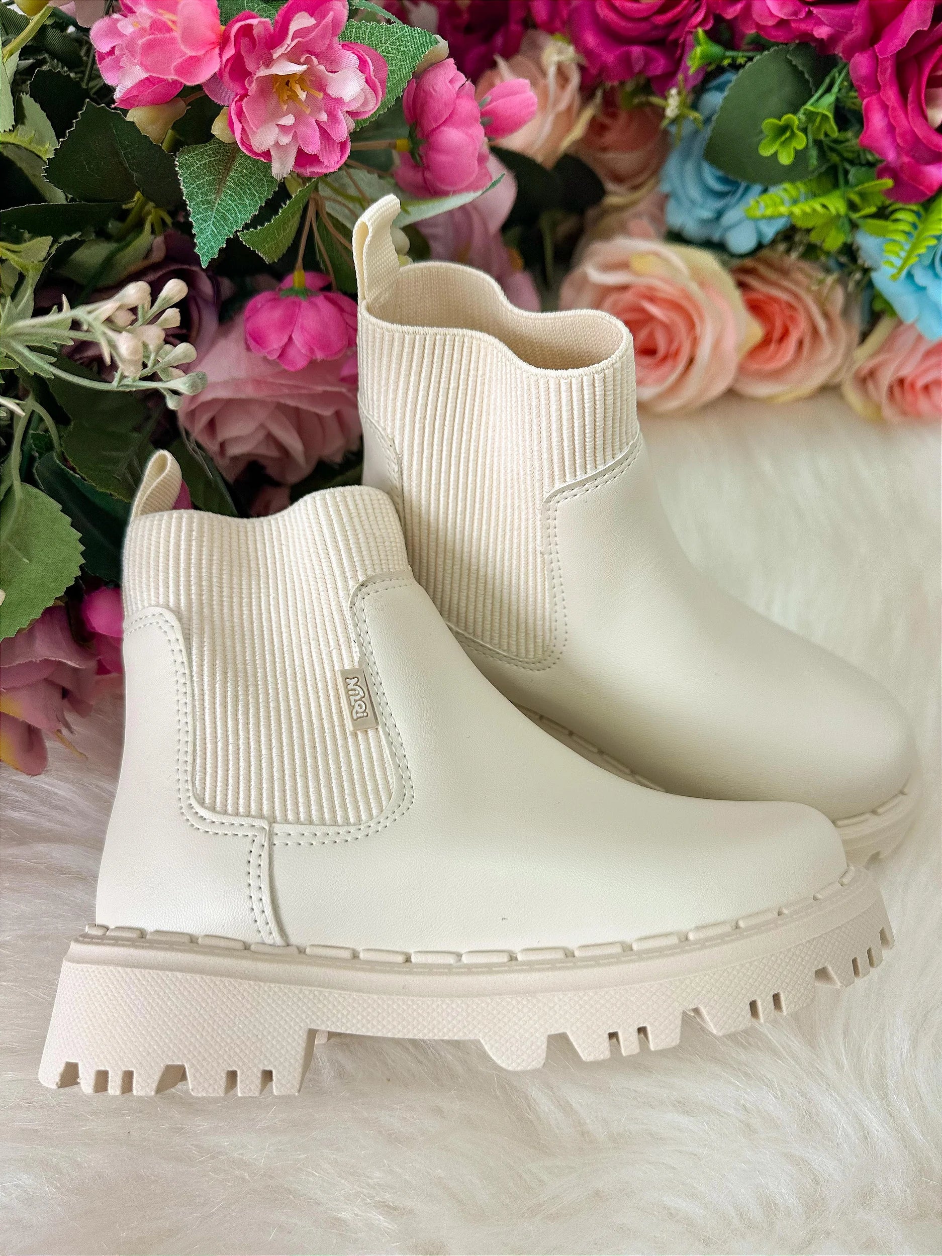 Bota - Coturno Nilqi Bianca Off White