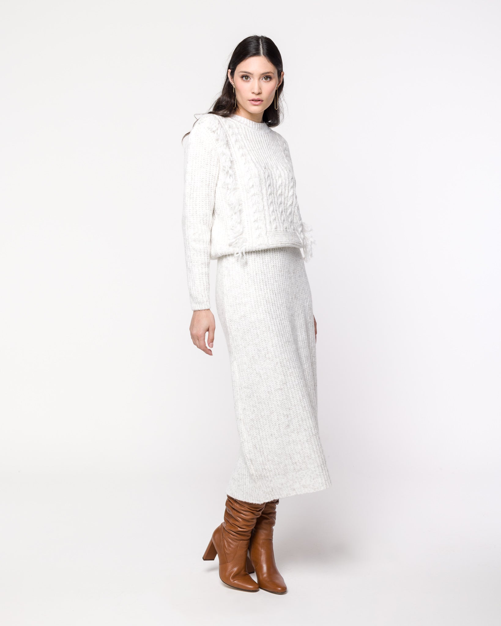 Saia Bianca Tricot