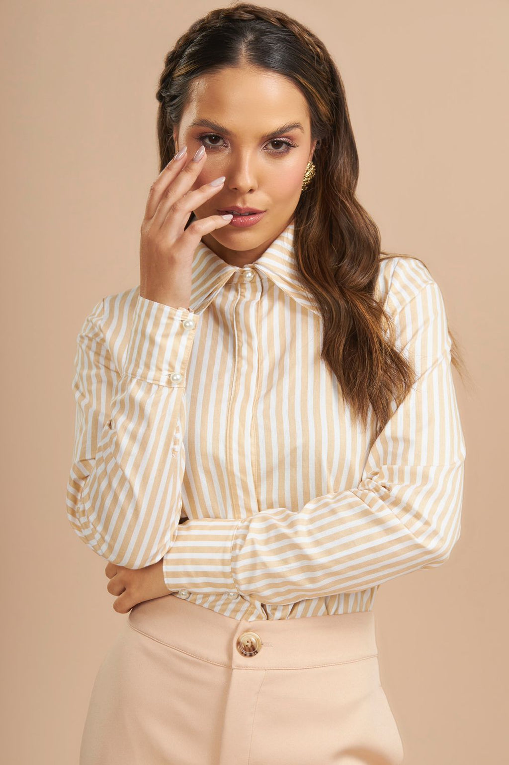 Camisa listrada Love-me