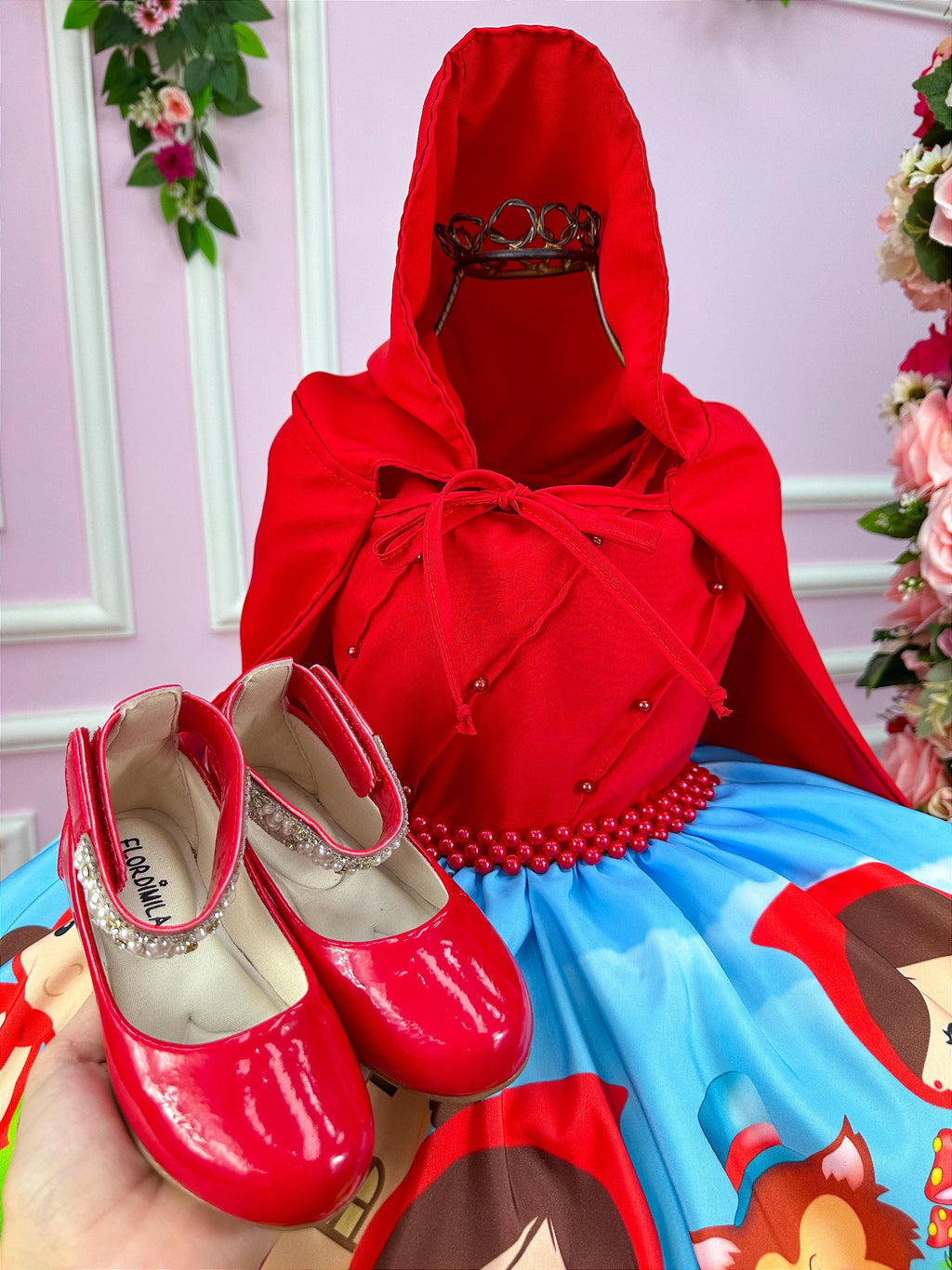 Vestido Infantil Temáticos da Gigi Chapeuzinho Vermelho - Glamim