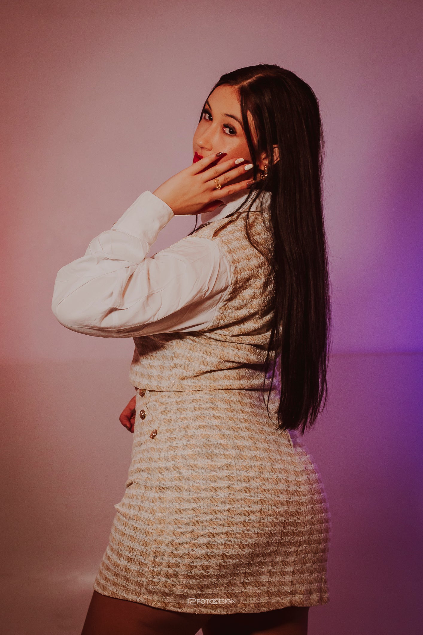 CONJUNTO MIkAELA  PIED DE POULE