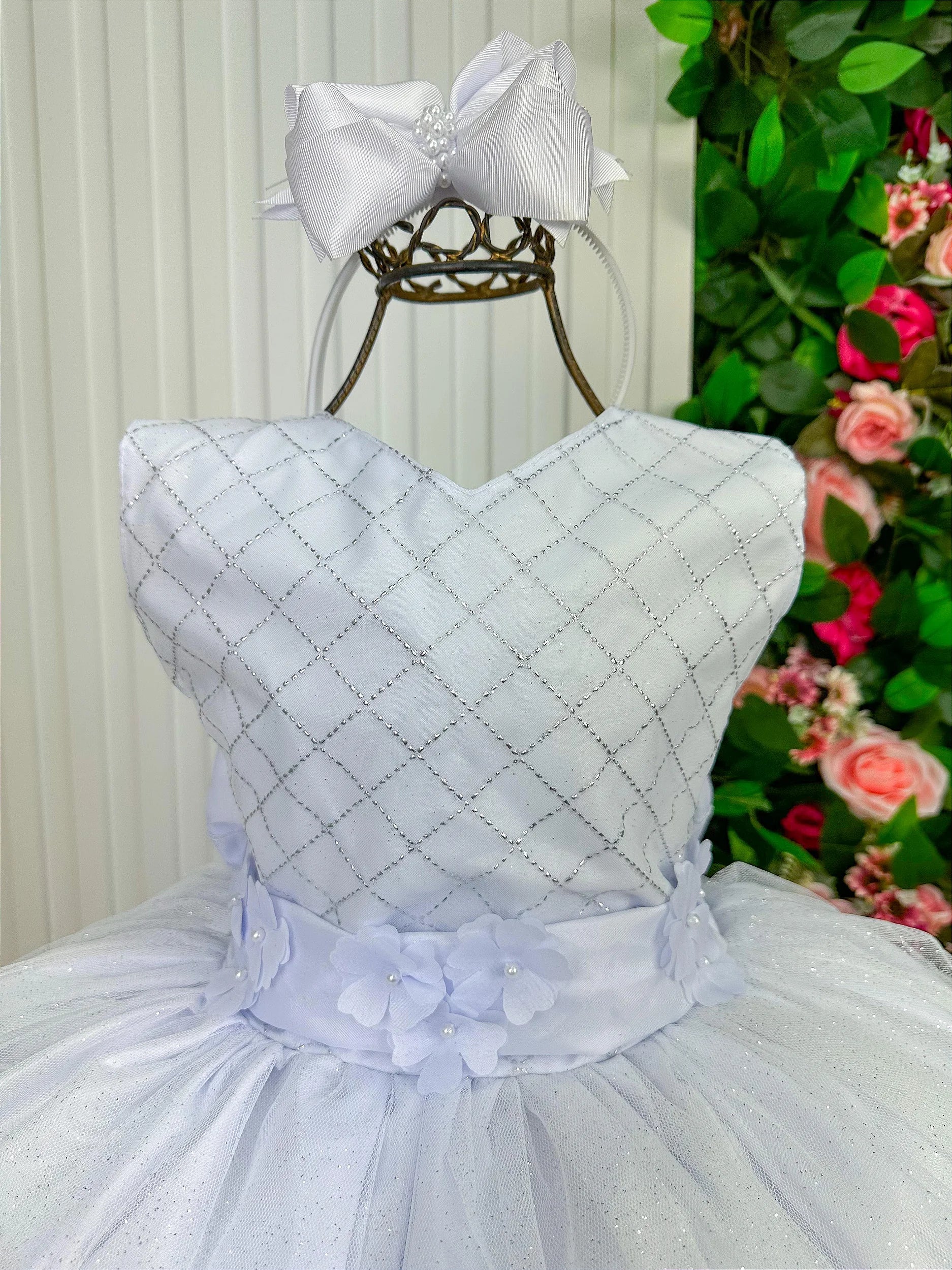 Vestido Marie Longo Olivia Branco - DAMINHA
