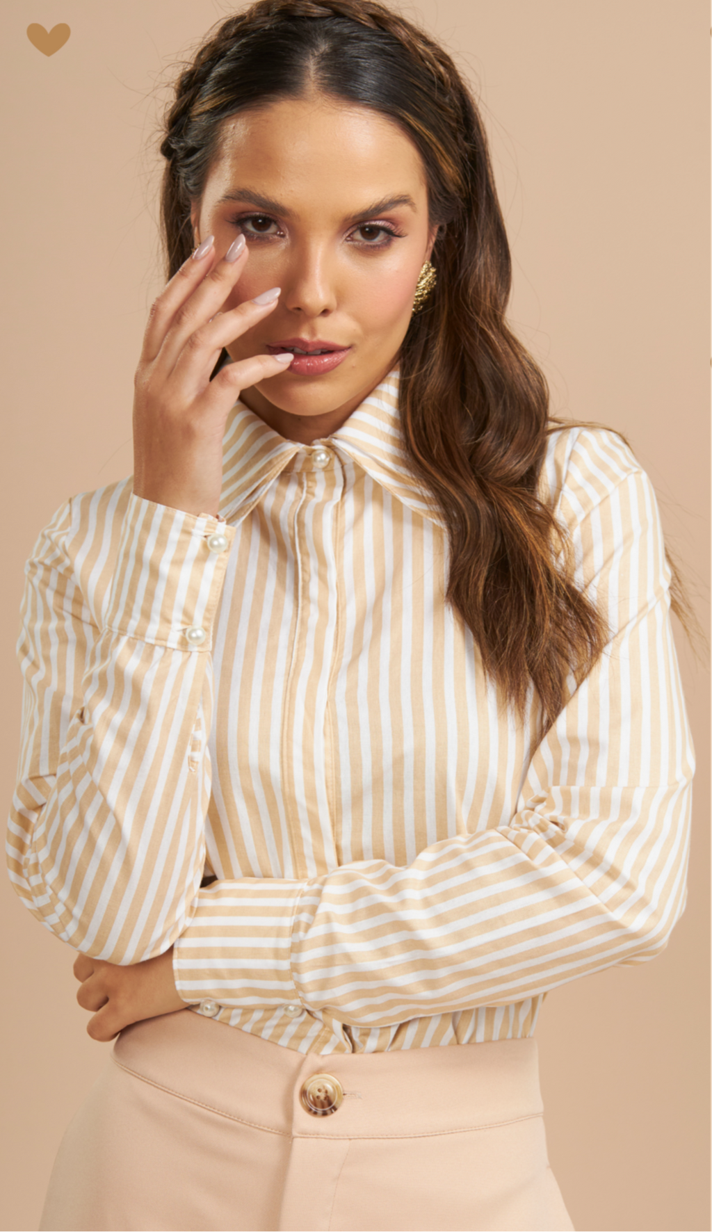 Camisa listrada Love-me