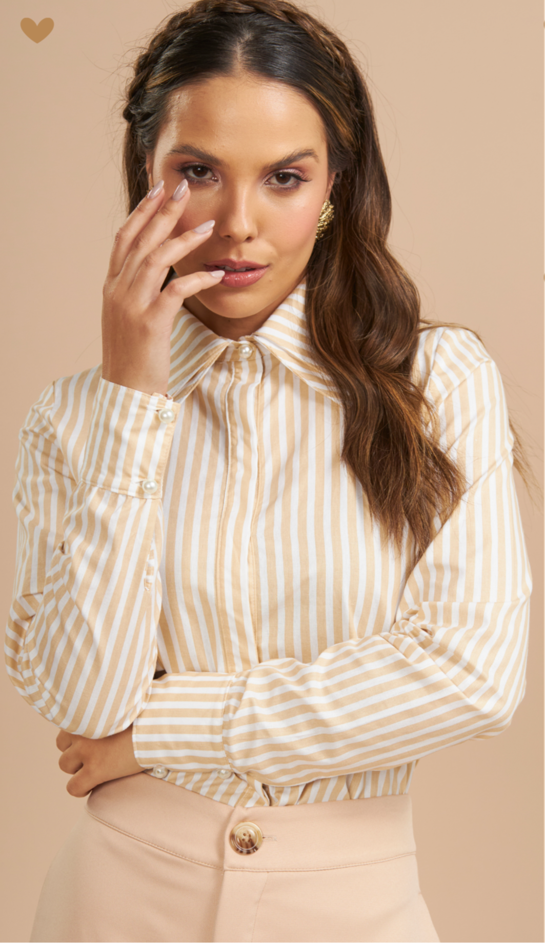 Camisa listrada Love-me
