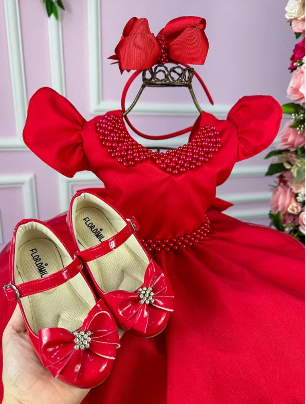 Vestido Luxo Pérolas - DAMINHA