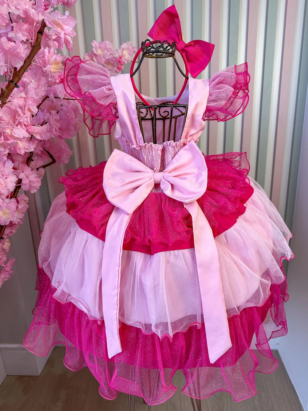 Vestido Infantil Lig Lig Temático Barbie Glamim