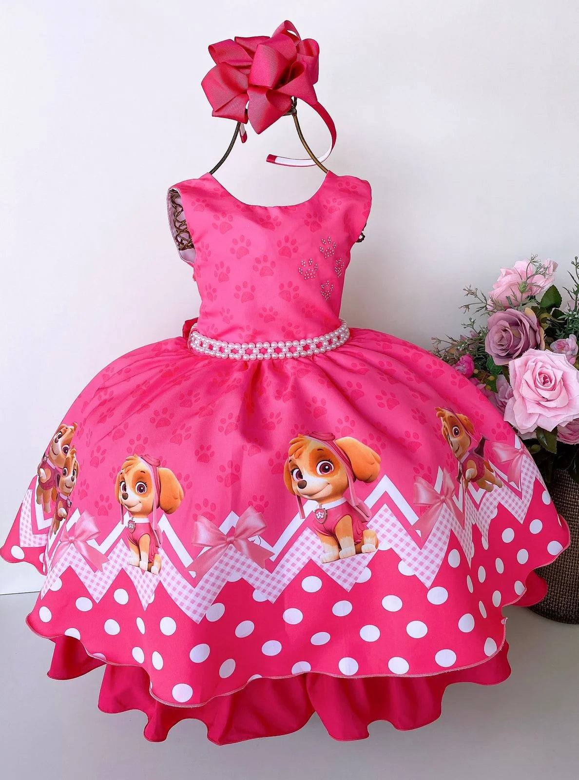 Vestido Tematicos da Miss Sky Patrulha Canina Glamim