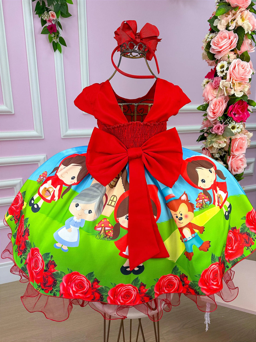 Vestido Infantil Temáticos da Gigi Chapeuzinho Vermelho - Glamim