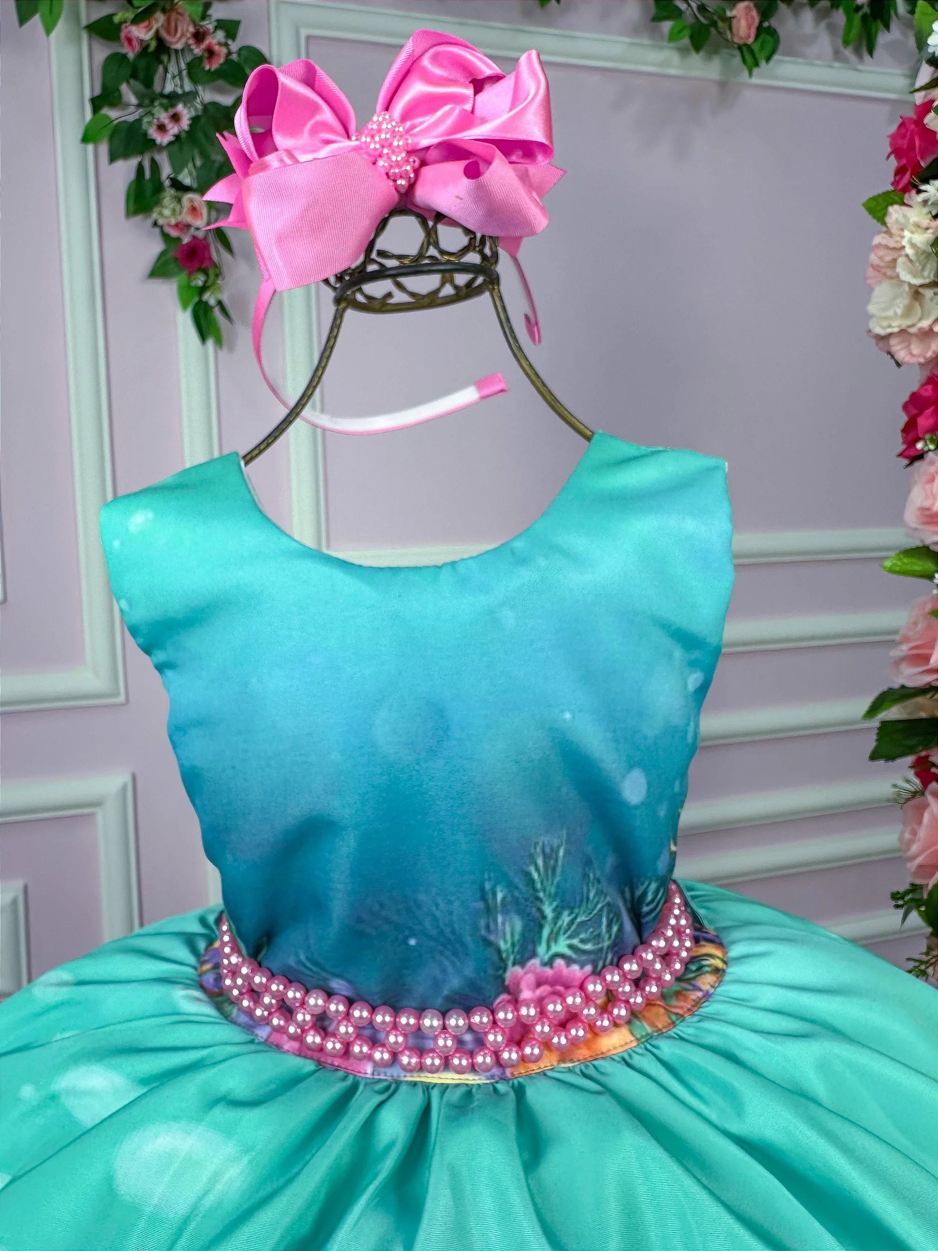 Vestido Tematicos da Miss Ariel - A Pequena Sereia Glamim