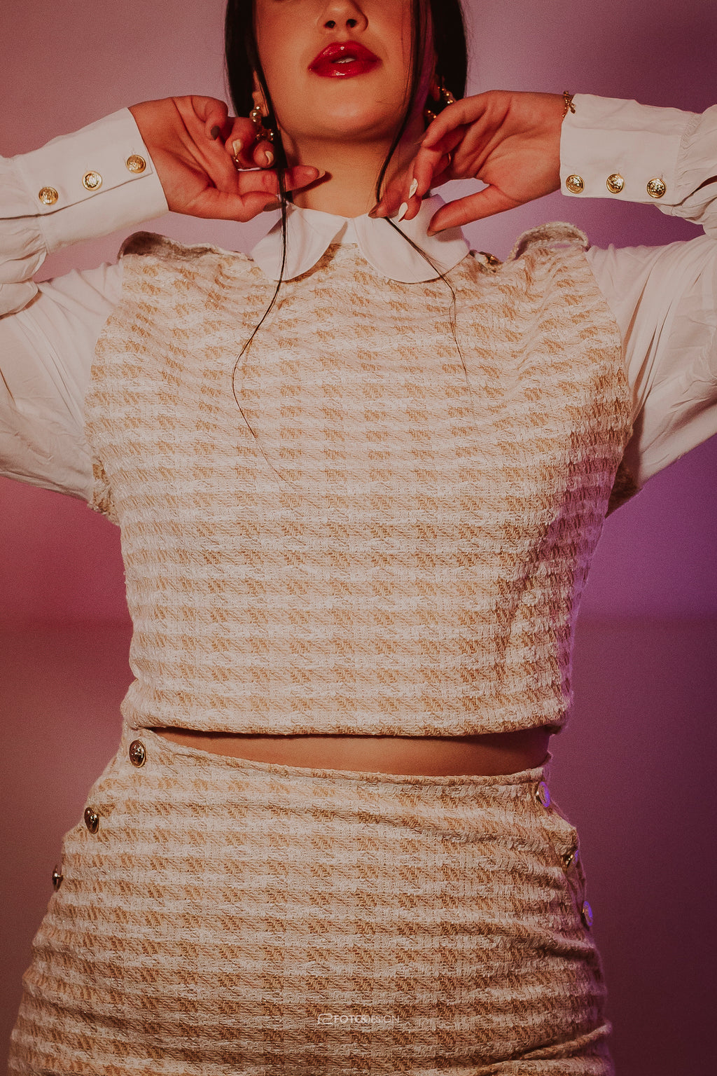 CONJUNTO MIkAELA  PIED DE POULE