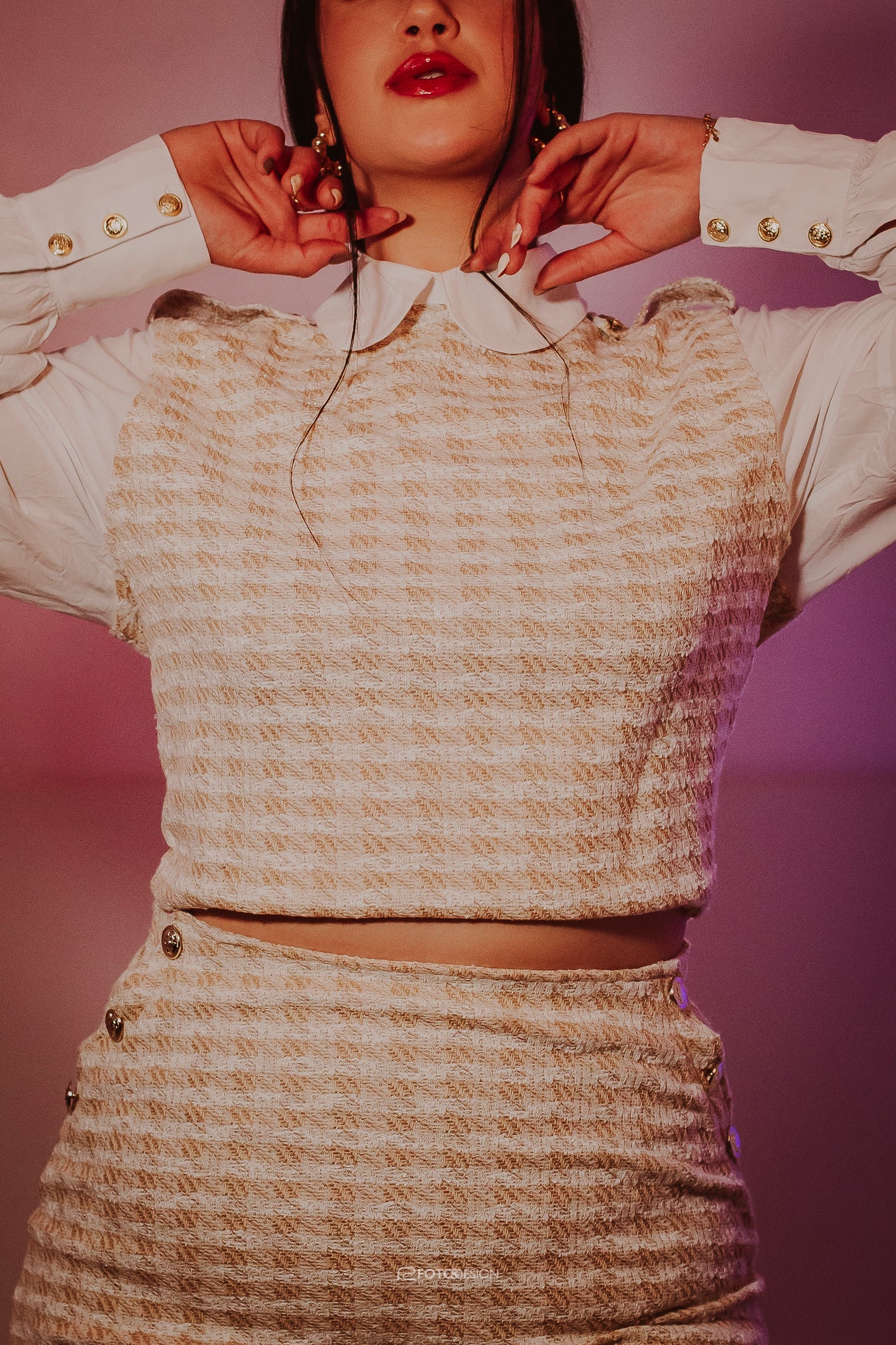 CONJUNTO MIkAELA  PIED DE POULE