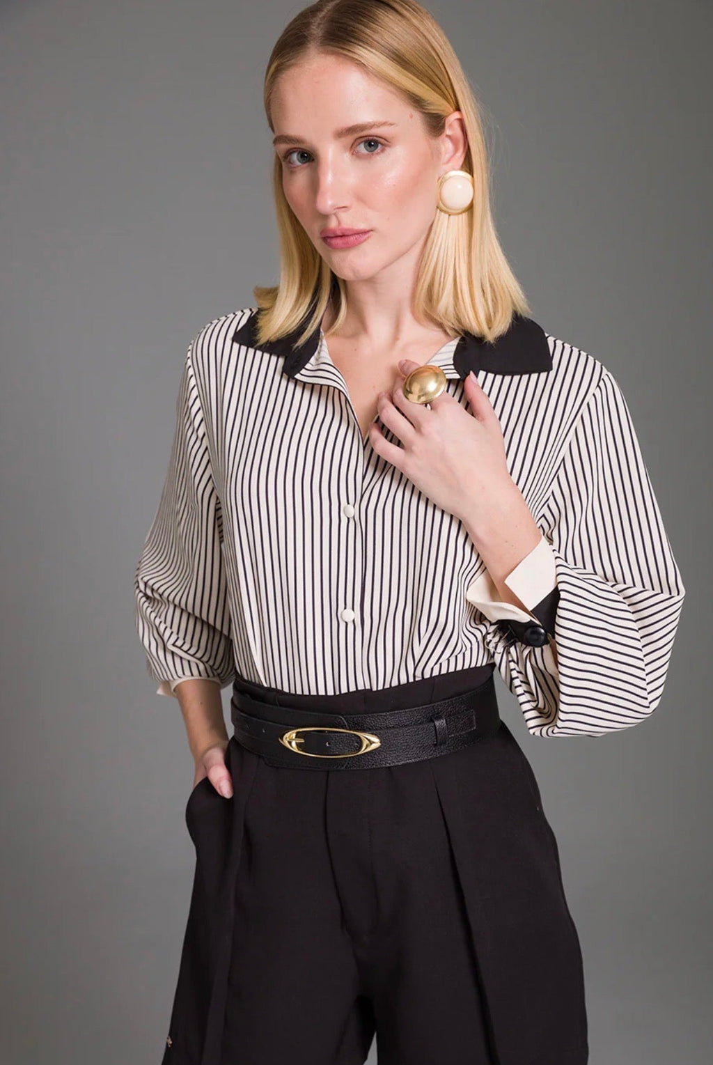 Camisa Tradicional Estampada Com Mangas Longas - Charry