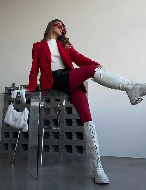 BLAZER COM APLICAÇÕES DE CORAÇÃO