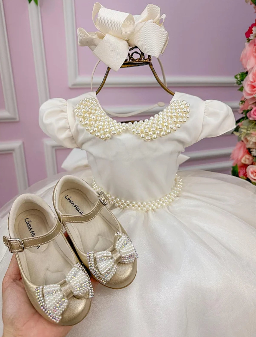 Vestido Luxo Pérolas - DAMINHA