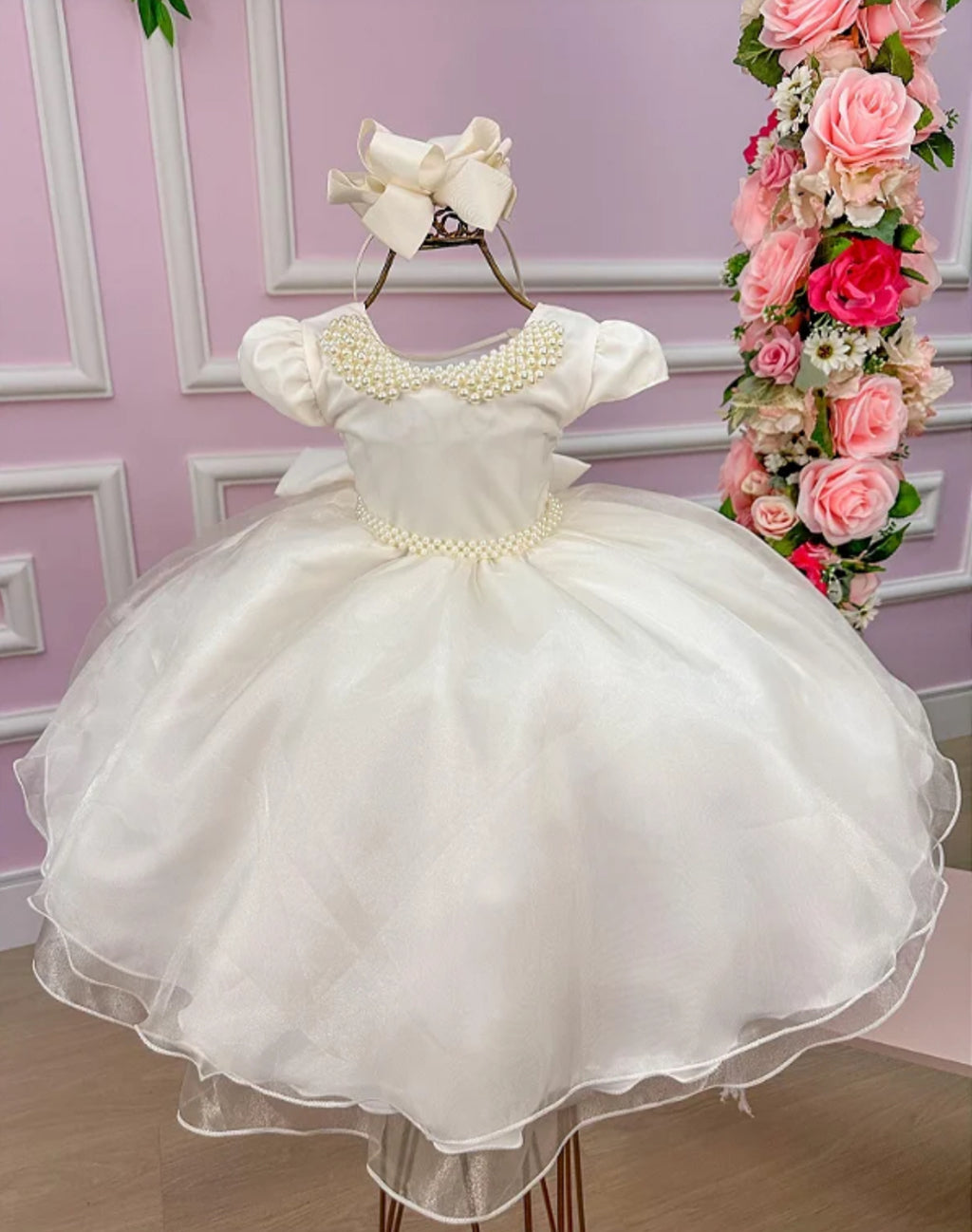 Vestido Luxo Pérolas - DAMINHA