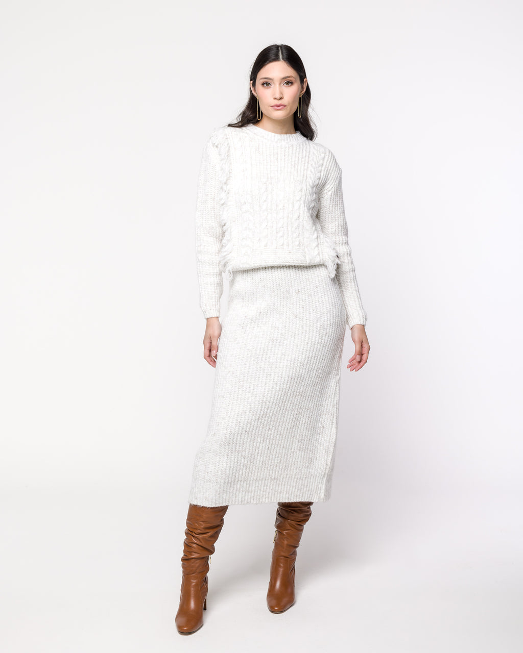 Saia Bianca Tricot