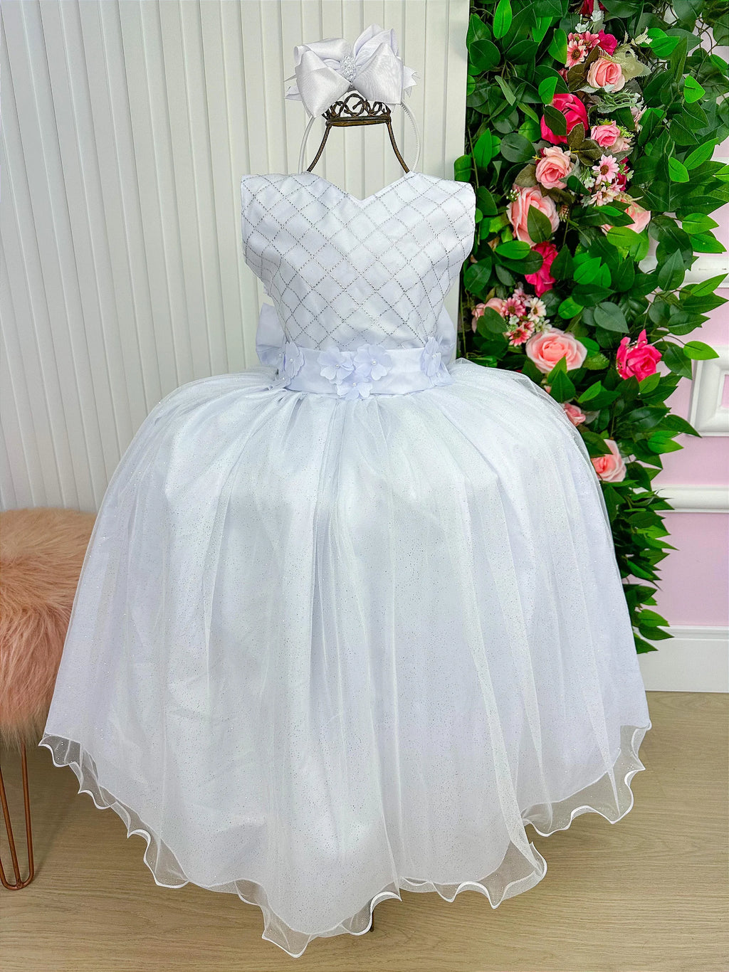 Vestido Marie Longo Olivia Branco - DAMINHA