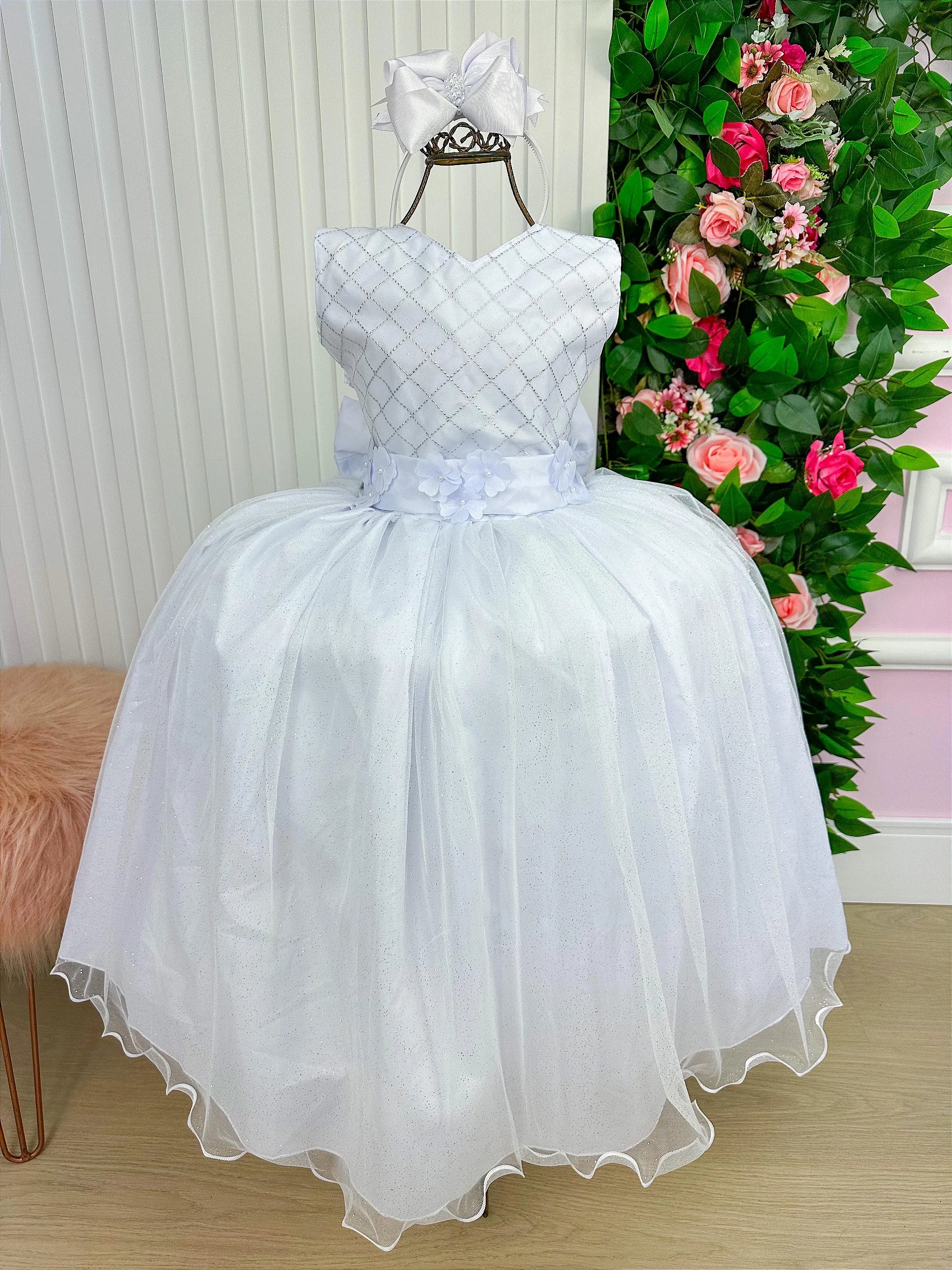 Vestido Marie Longo Olivia Branco - DAMINHA