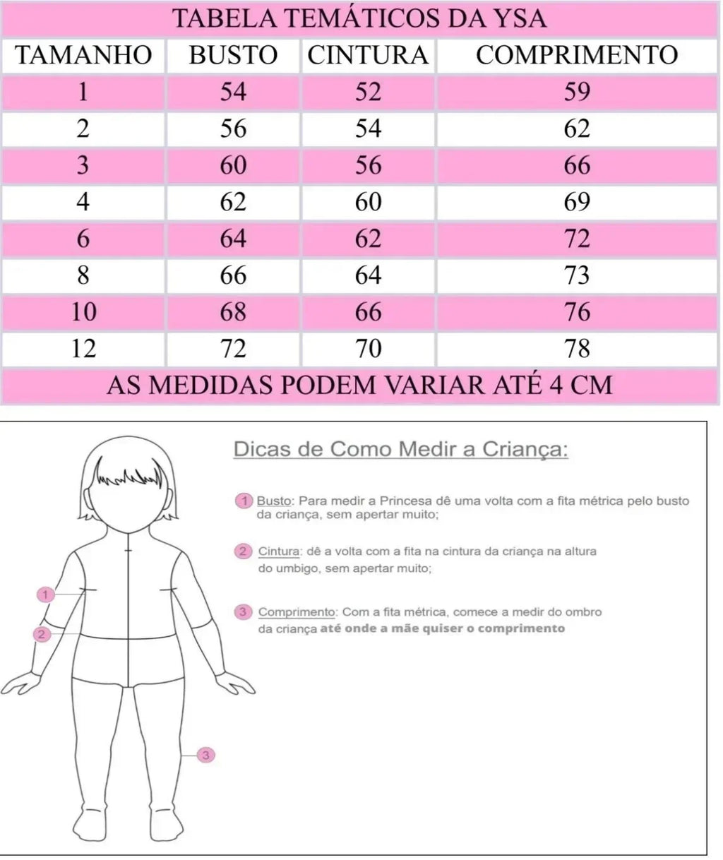 Vestido Tematicos Ysa Kids Divertidamente Glamim