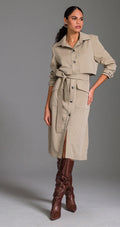 CASACO TRENCH COAT LISO COM AMARRAÇÃO CHARRY LANÇAMENTO