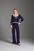 BLUSA GOLA V CHARRY TRICOT COORDENADO 41601