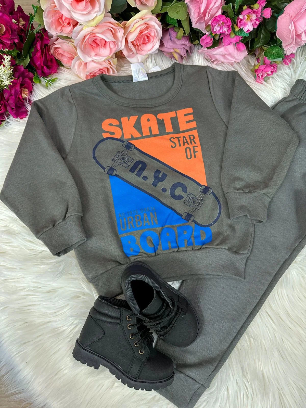 Conjunto Inverno Taita Kids Menino Skate Verde