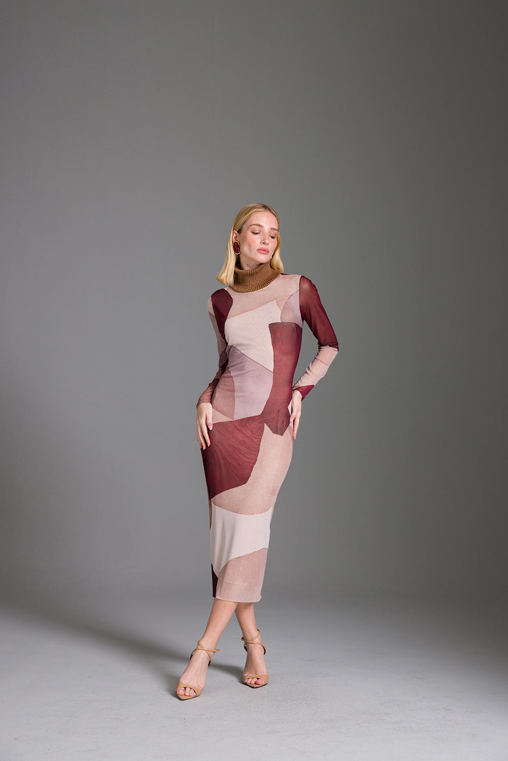Vestido gola alta CHARRY