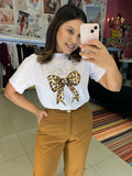 T-SHIRT LOVE-ME AMAR Camiseta Laço - Glamim