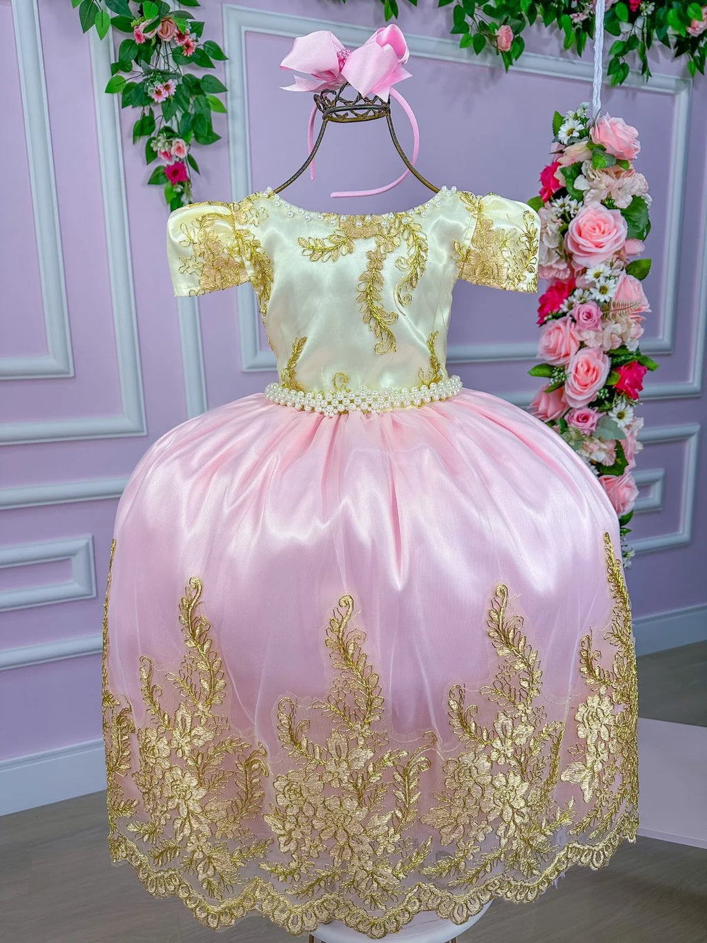 Vestido Enjoy Longo Bela Peito Off Rosa Bebe DAMINHA