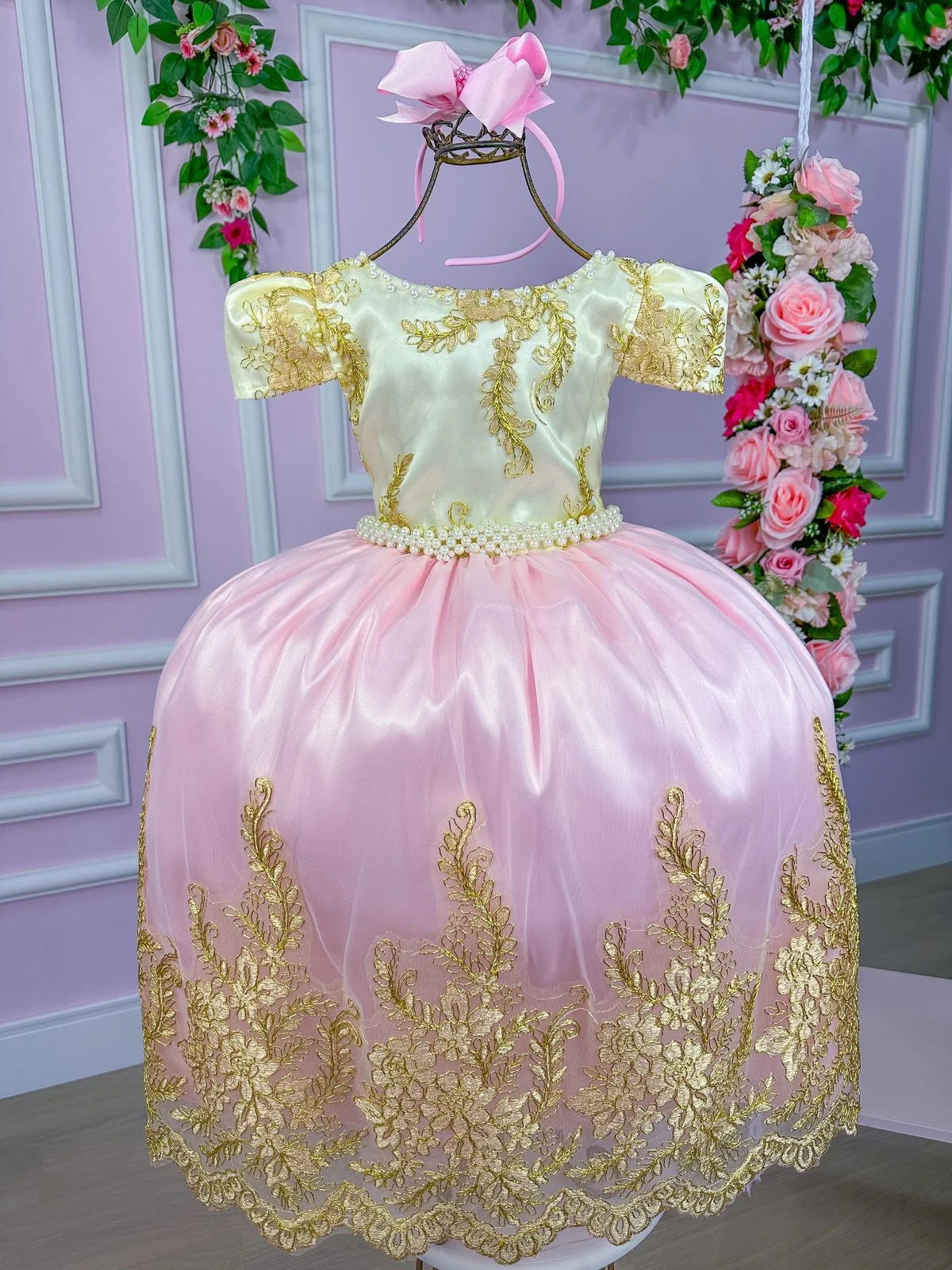 Vestido Enjoy Longo Bela Peito Off Rosa Bebe DAMINHA