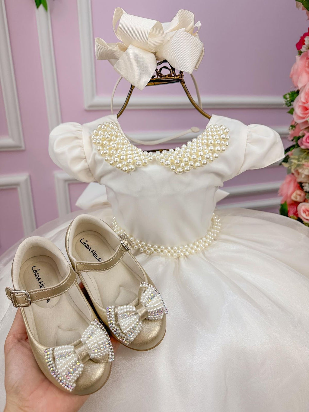 Vestido Luxo Pérolas - DAMINHA
