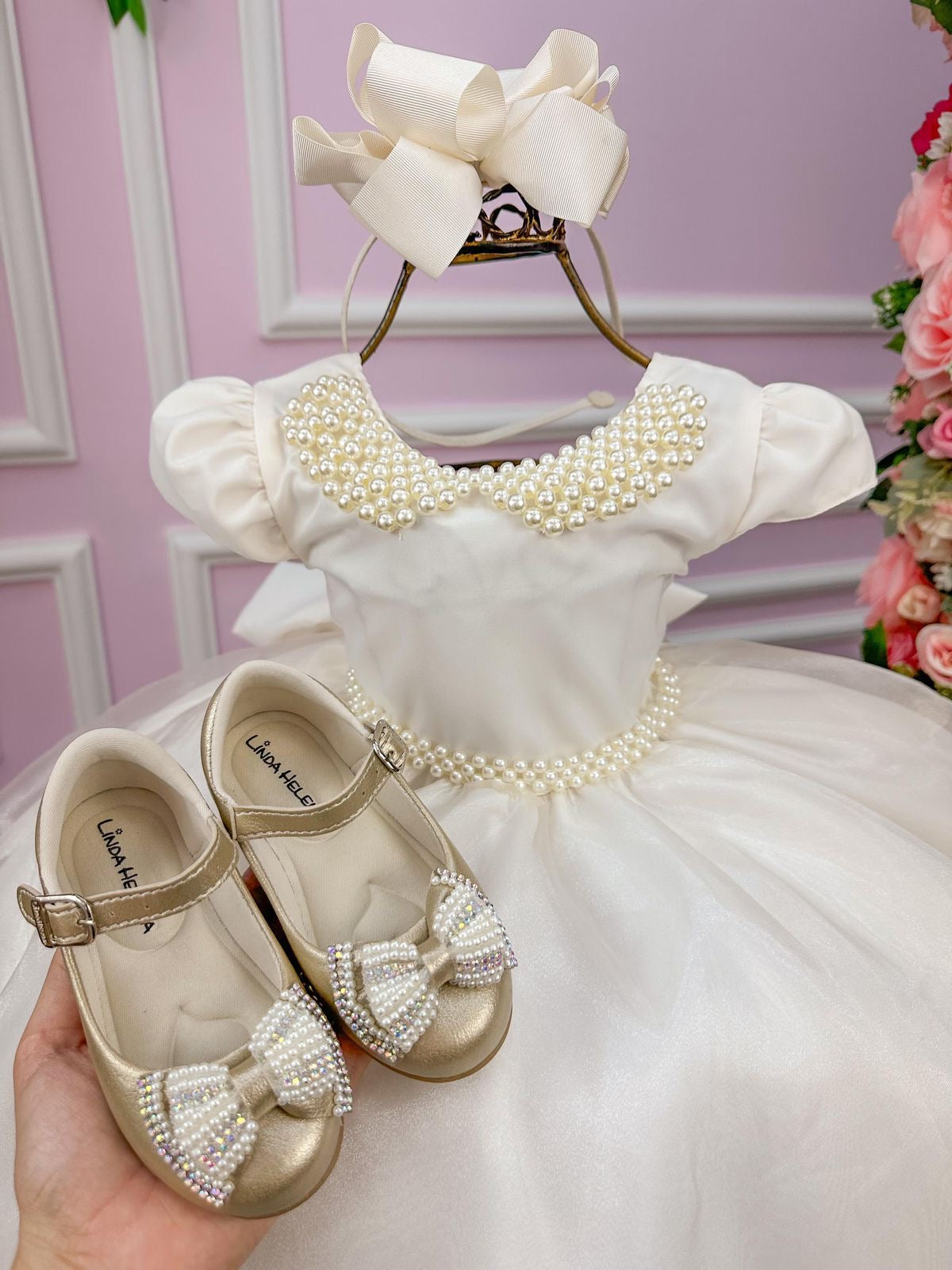 Vestido Luxo Pérolas - DAMINHA