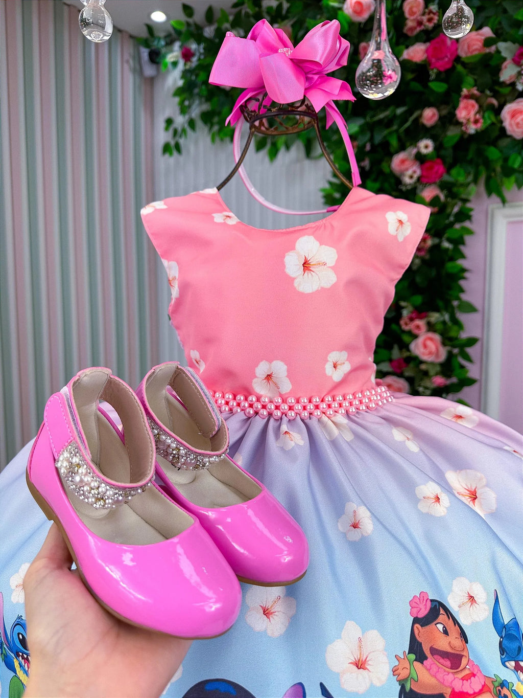 Vestido Tematicos Ysa Kids Lilo e Stitch Glamim