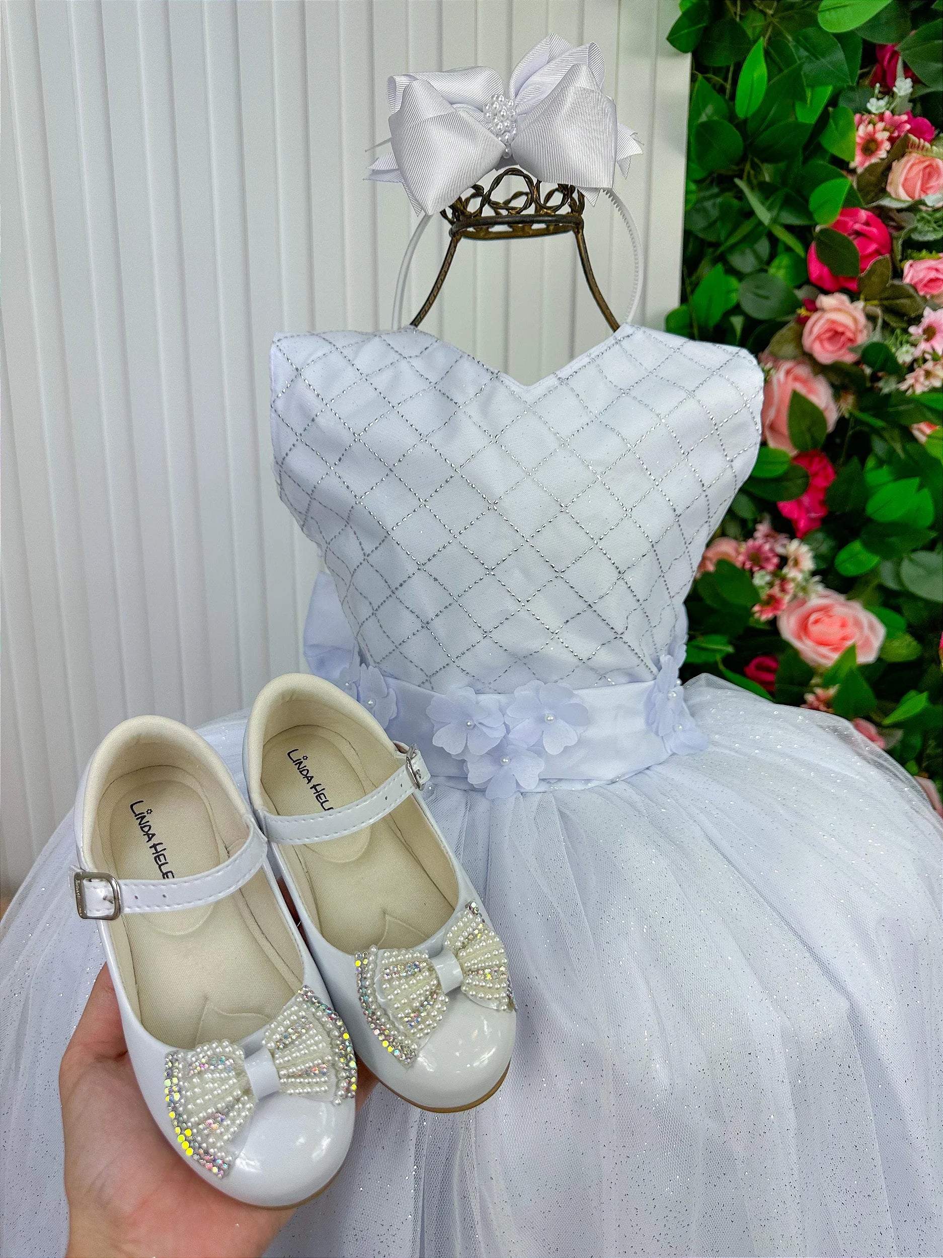 Vestido Marie Longo Olivia Branco - DAMINHA
