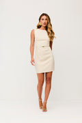 Vestido Curto Liso Sem Mangas CHARRY