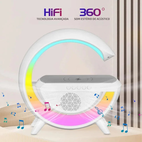 Alto-falante Bluetooth G com estação inteligente, estação inteligente, RGB, Bluetooth luminoso, 3 em 1