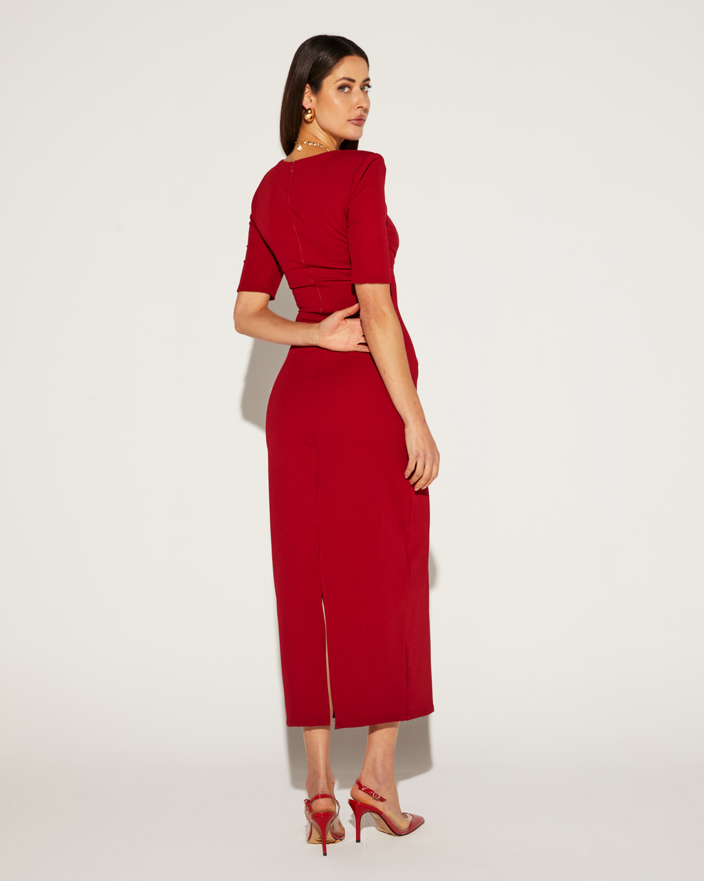 VESTIDO SUPER MIDI FEMININO ONÇA PRETA