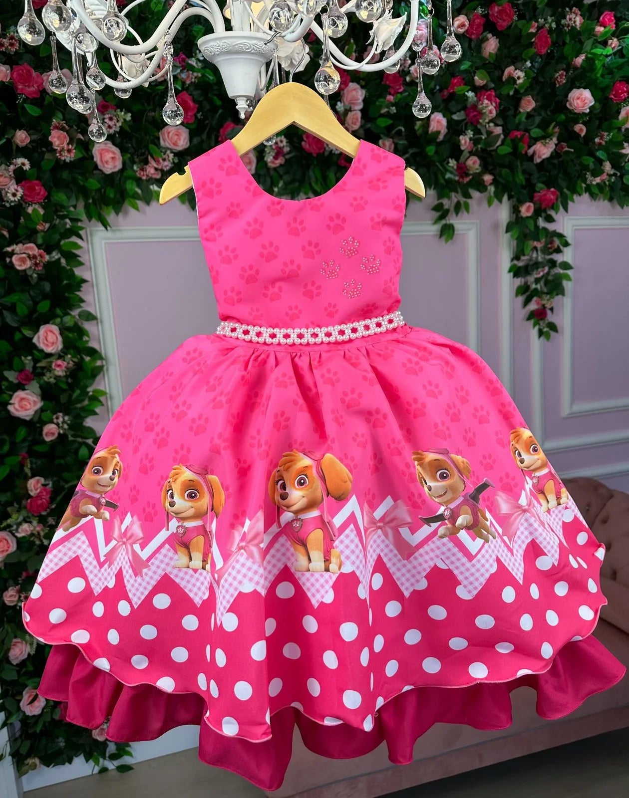 Vestido Tematicos da Miss Sky Patrulha Canina Glamim