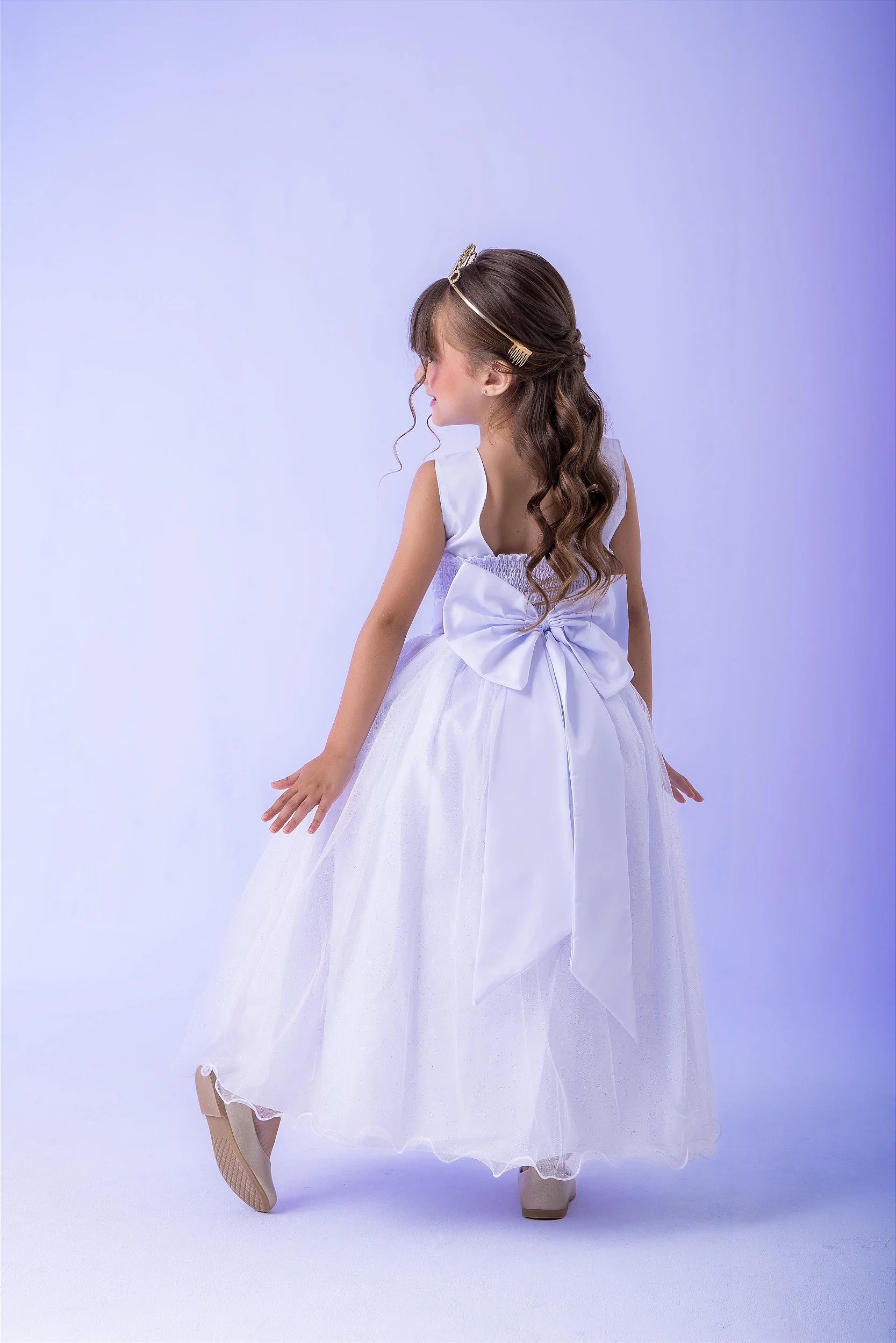 Vestido Marie Longo Olivia Branco - DAMINHA