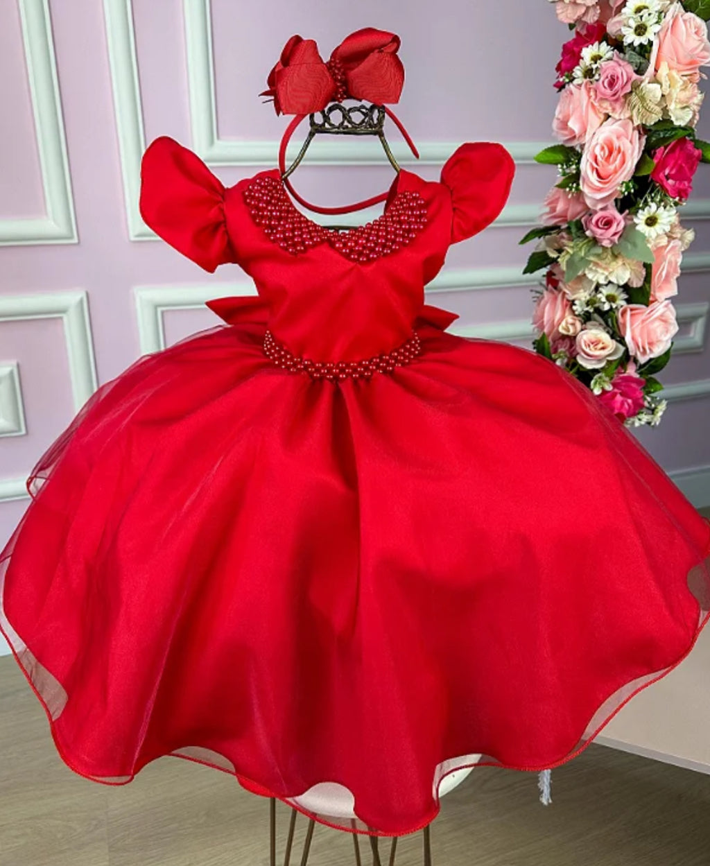 Vestido Luxo Pérolas - DAMINHA