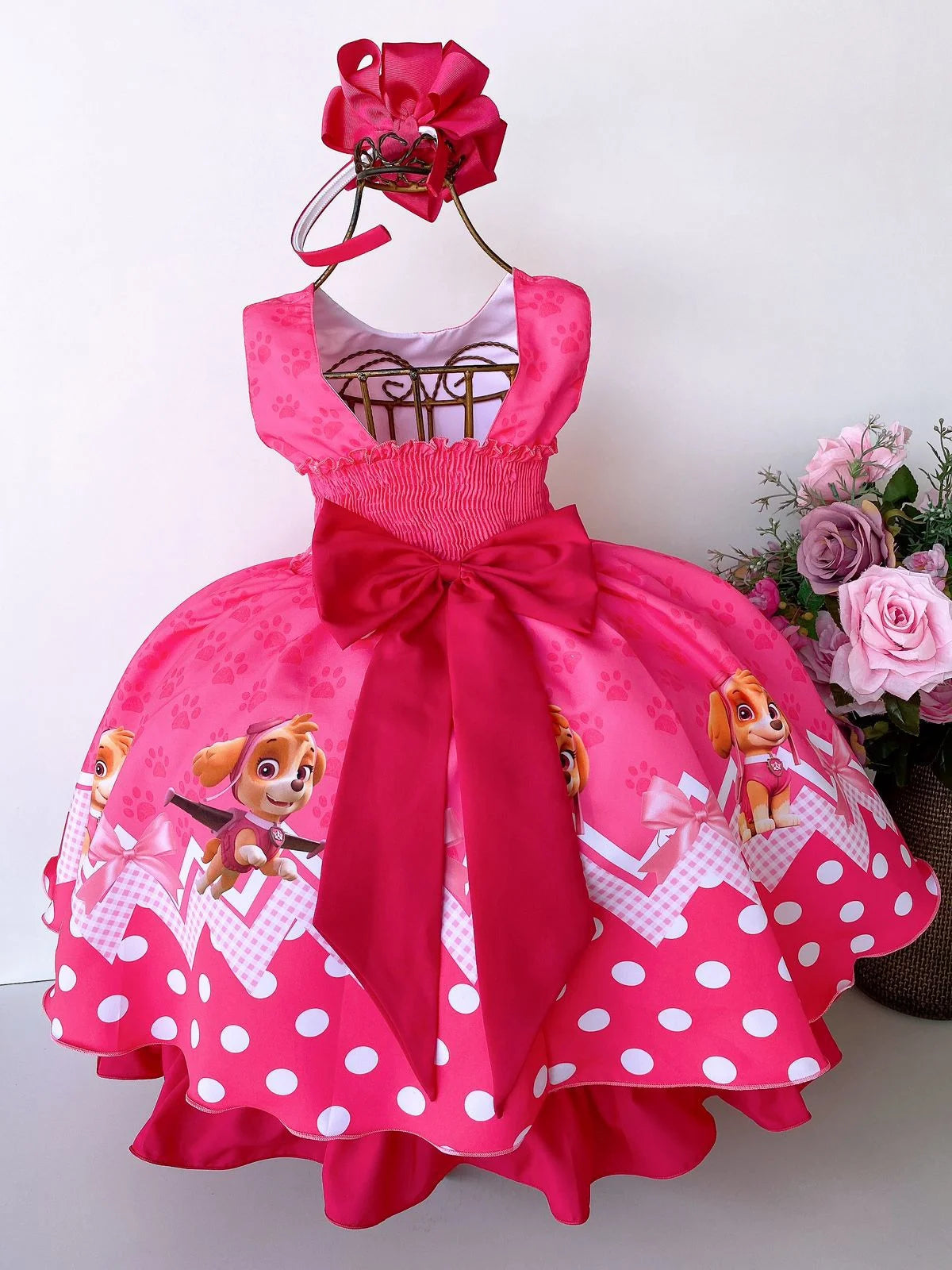 Vestido Tematicos da Miss Sky Patrulha Canina Glamim