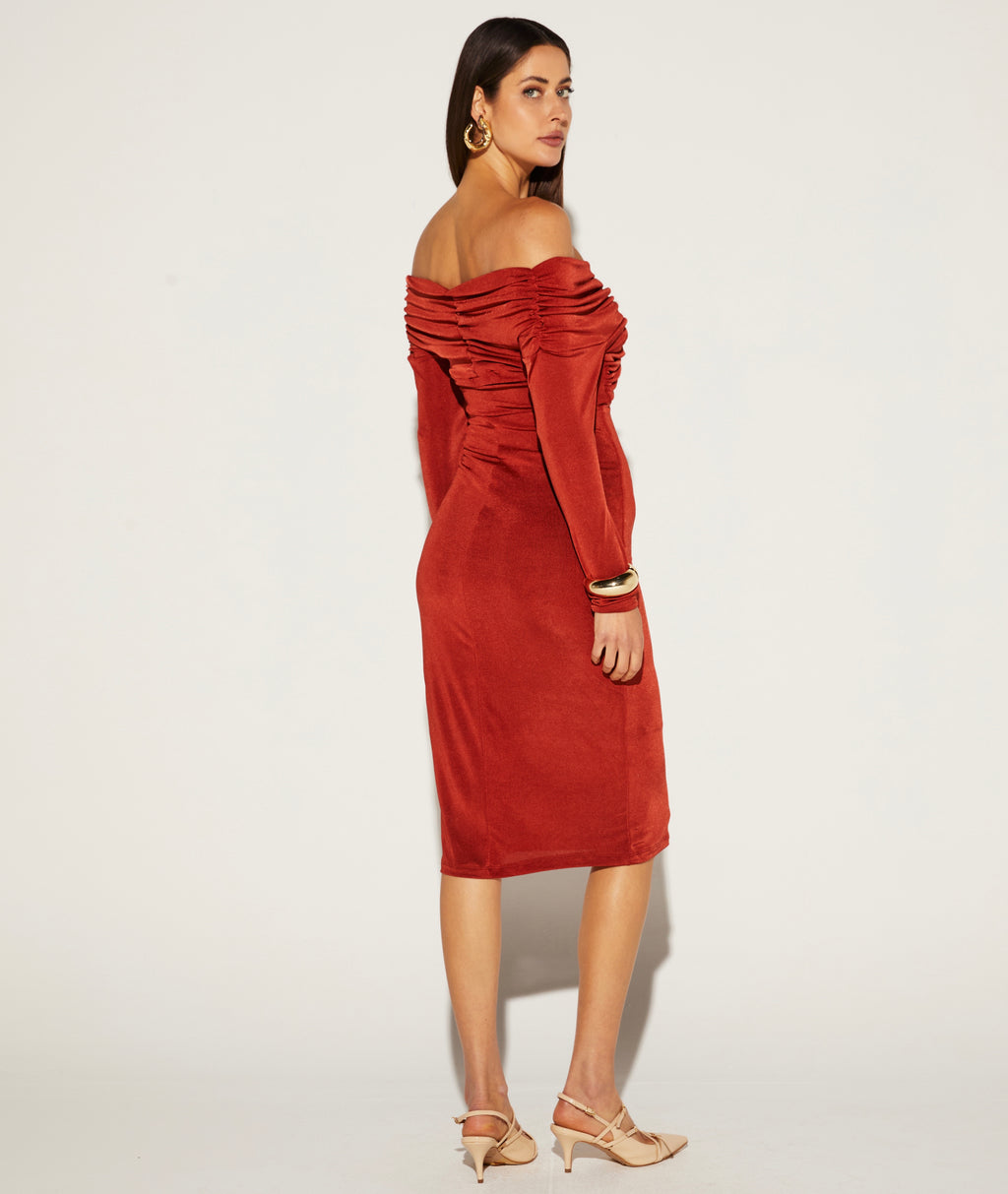 VESTIDO MIDI FEMININO TORÇAO ONÇA PRETA