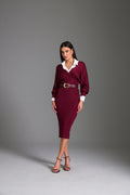Vestido Super Midi Decote Transpassado - Charry