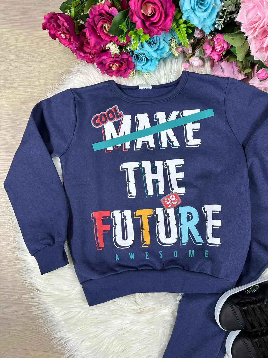 Conjunto Inverno Juvenil Taita Kids The Future Azul