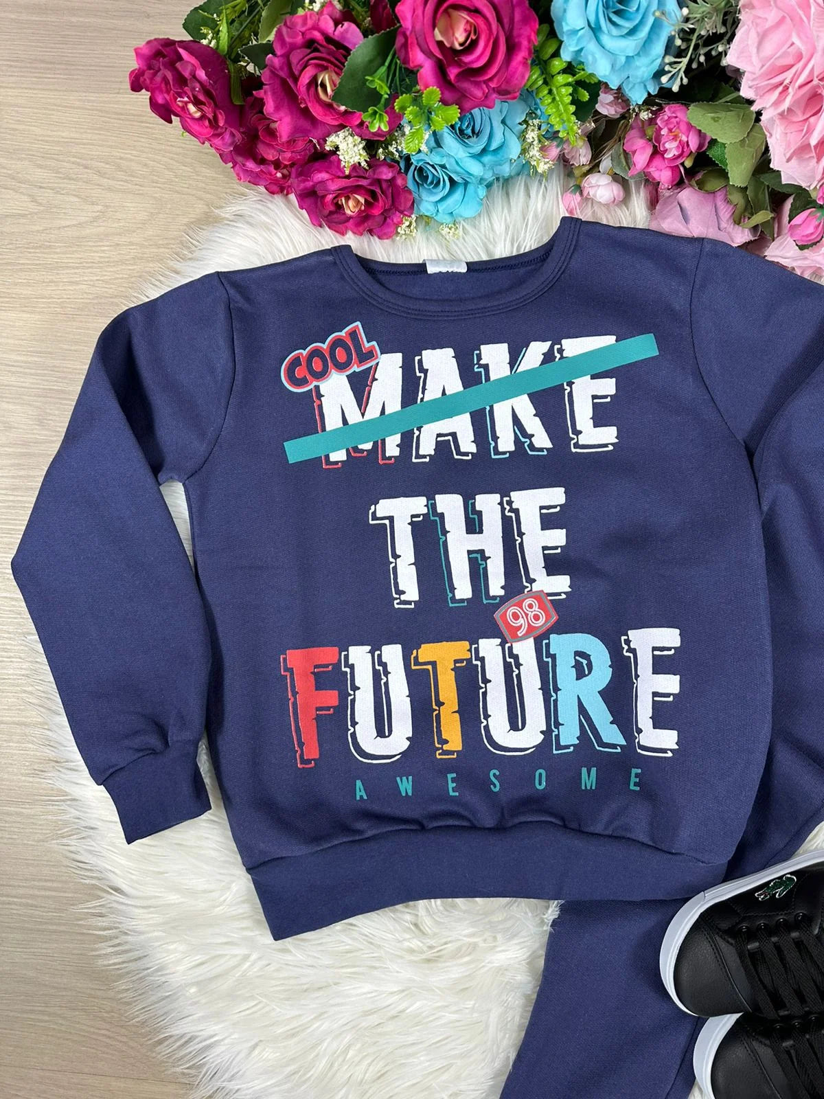 Conjunto Inverno Juvenil Taita Kids The Future Azul