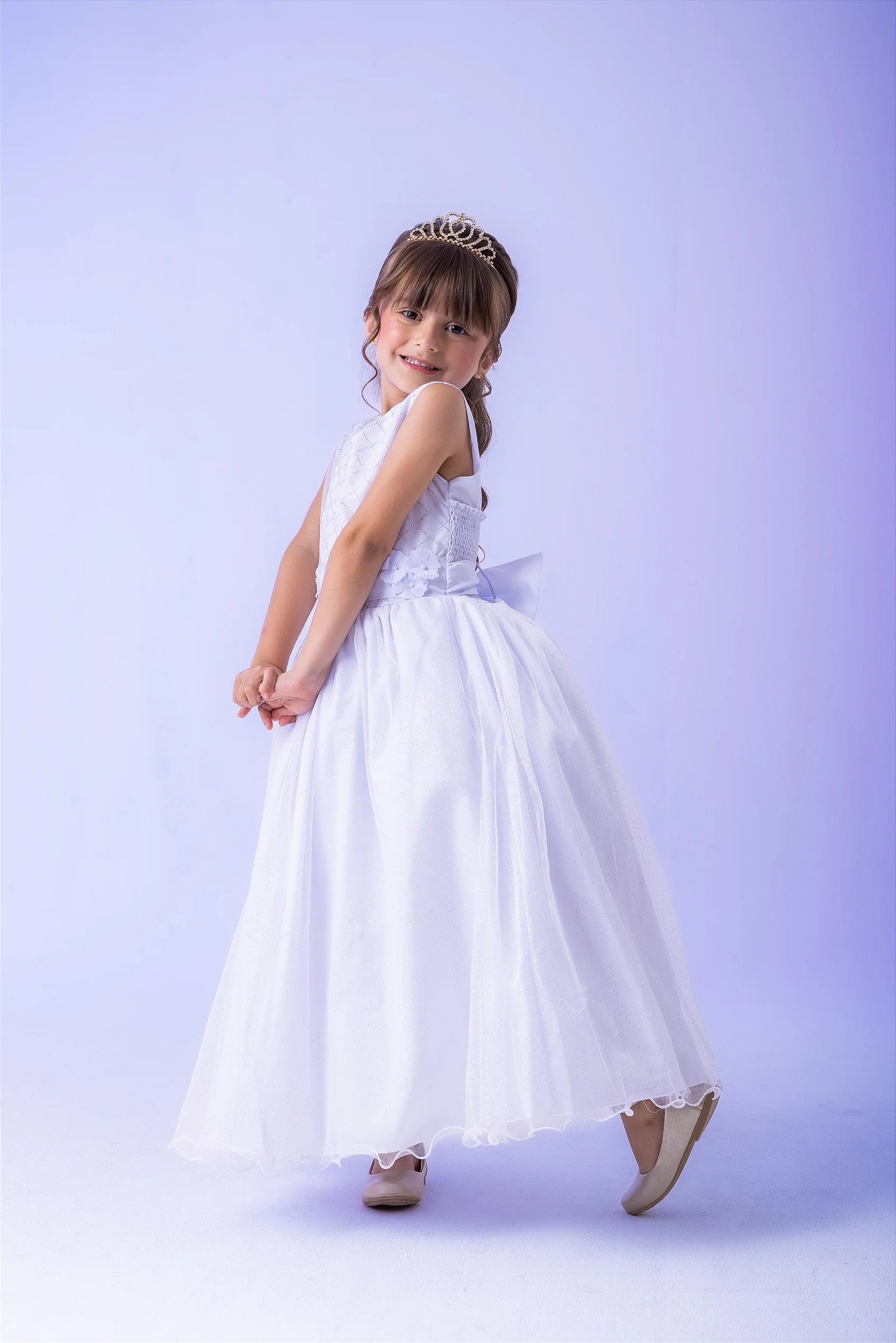 Vestido Marie Longo Olivia Branco - DAMINHA