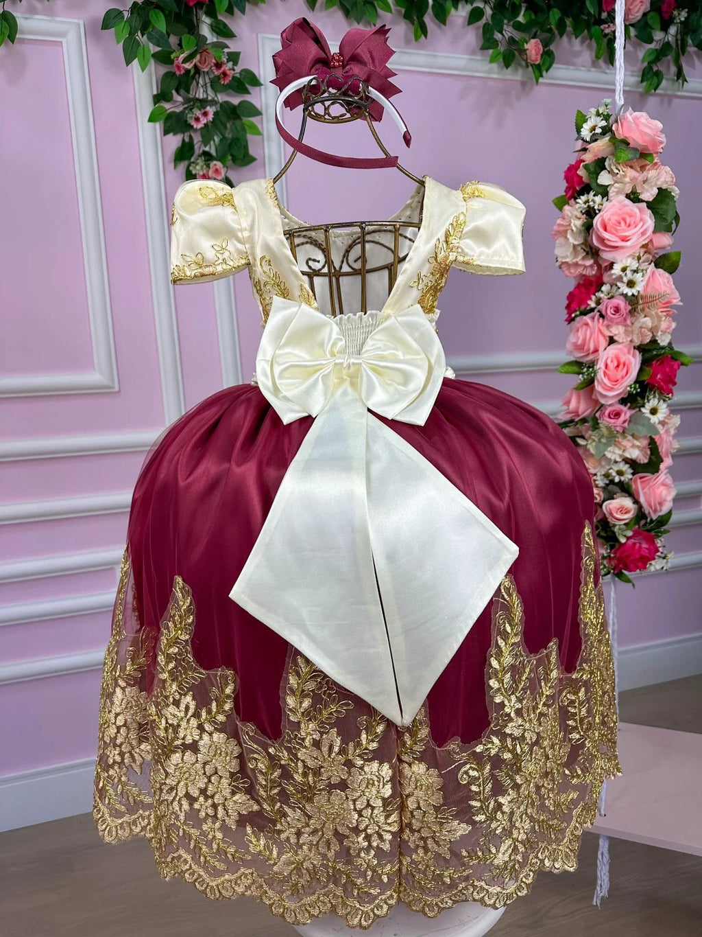 Vestido Longo Bela Peito Off Marsala - DAMINHA