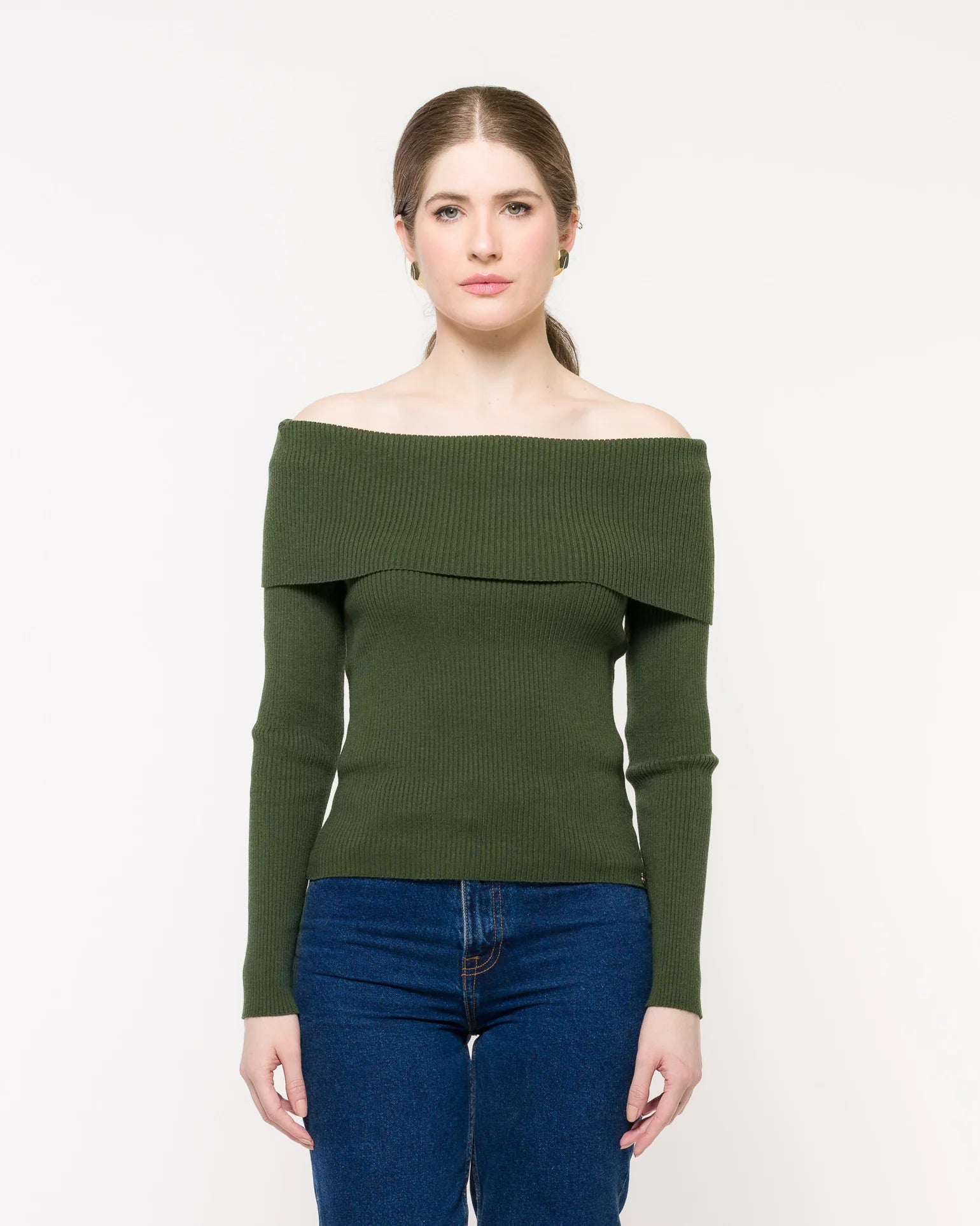 Blusa em Tricot Ombro a Ombro - Samantha