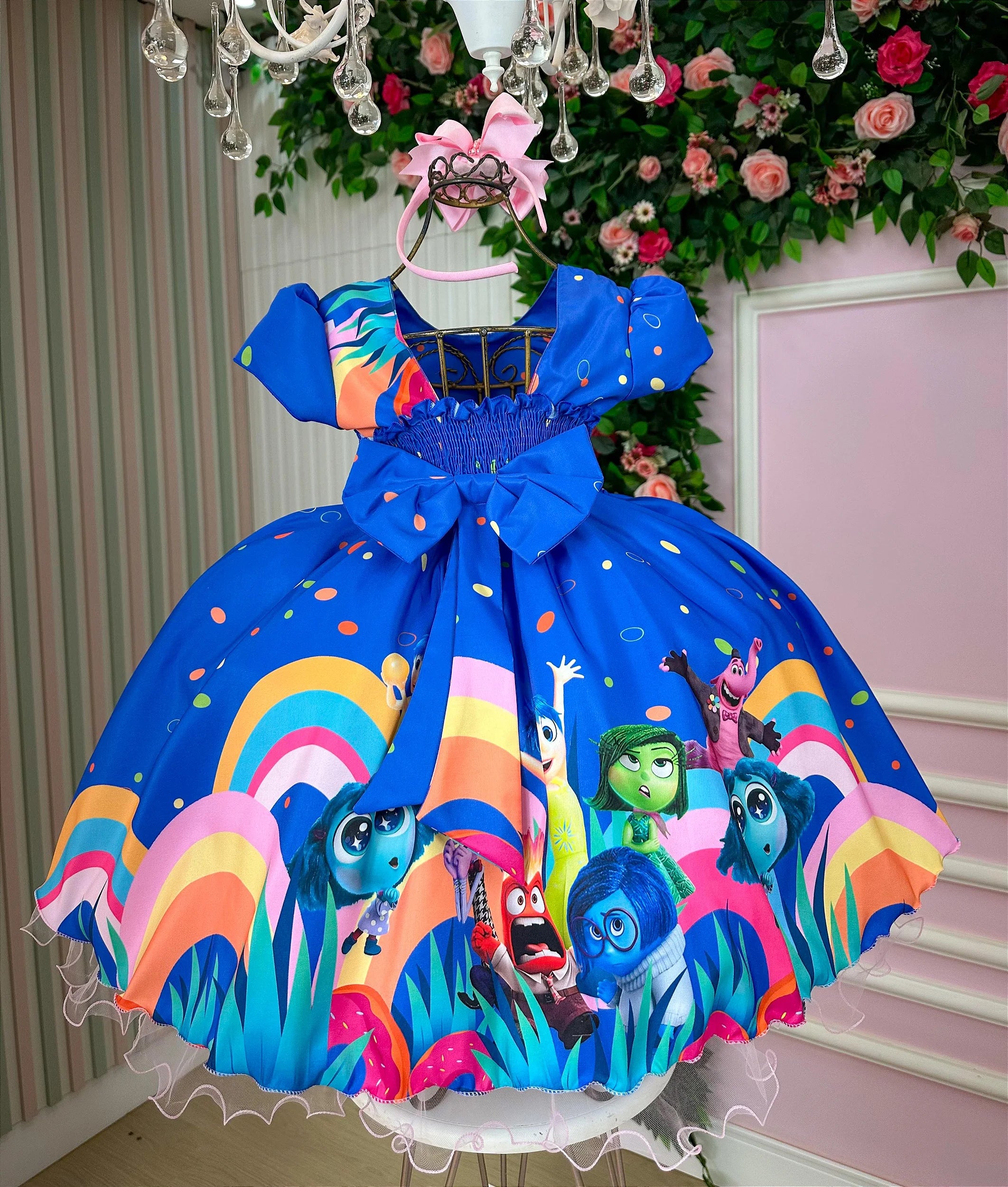 Vestido Tematicos Ysa Kids Divertidamente Glamim